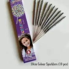 10Cm Colour Sparklers (10Pcs)