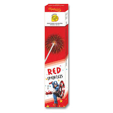 10Cm Red Sparklers (10Pcs)
